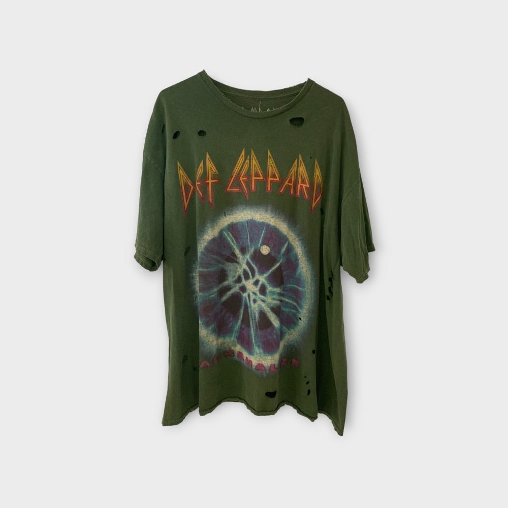 NEW Urban Outfitters Def Leppard Overdyed T-Shirt Dress